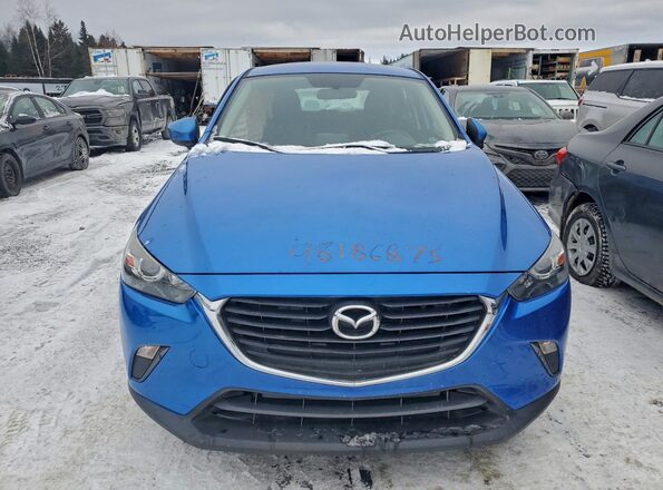 JM1DKDB72H0142195 2017 MAZDA CX-3 Blue Вид спереду