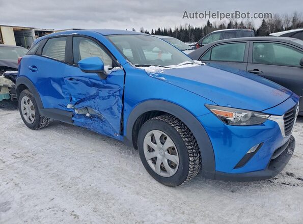 JM1DKDB72H0142195 2017 MAZDA CX-3 Blue Передня права чверть