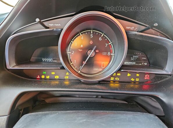 JM1DKDB79M1513633 2021 MAZDA CX-3 Черный Вид щитка приборов