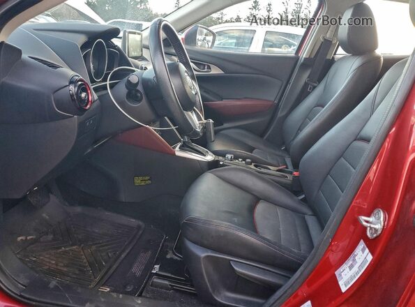 JM1DKDC72H0142969 2017 MAZDA CX-3 Red Вид салону спереду