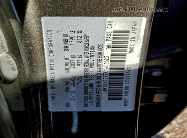 JM1DKDC77K1406625 2019 MAZDA CX-3 Charcoal 