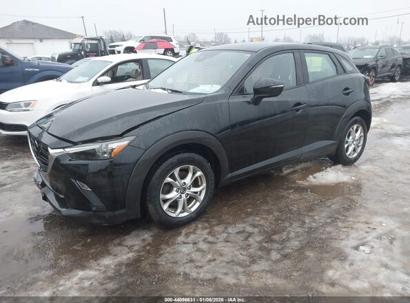 JM1DKFB70L1472450 2020 MAZDA CX-3 Black წინა მარცხენა ხედი სამი მეოთხედიდან