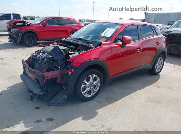 JM1DKFB77L1465415 2020 MAZDA CX-3 Red წინა მარცხენა ხედი სამი მეოთხედიდან