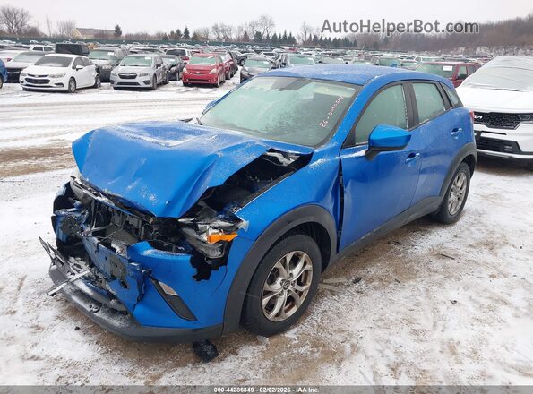 JM1DKFB78H0150698 2017 MAZDA CX-3 Blue Przód lewy