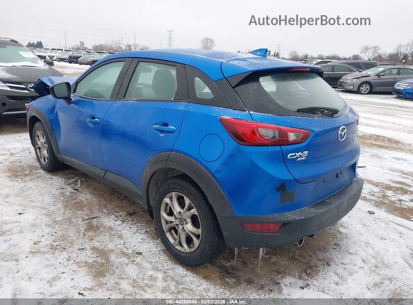 JM1DKFB78H0150698 2017 MAZDA CX-3 Blue Tył lewy