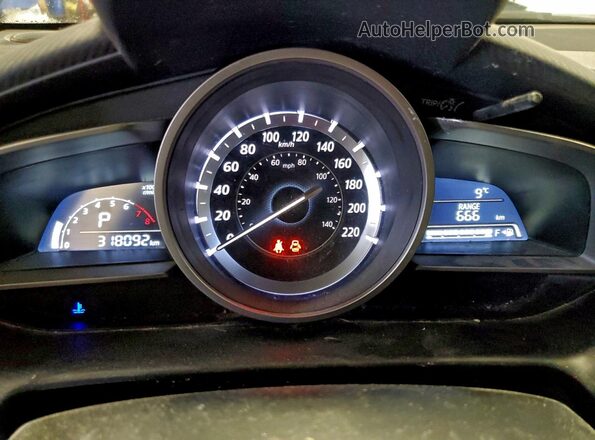 JM1DKFB79H0167977 2017 MAZDA CX-3 Blue Vista del cuadro de instrumentos