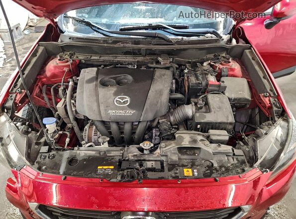 JM1DKFB7XH0154672 2017 MAZDA CX-3 Red Widok wnętrza z tyłu