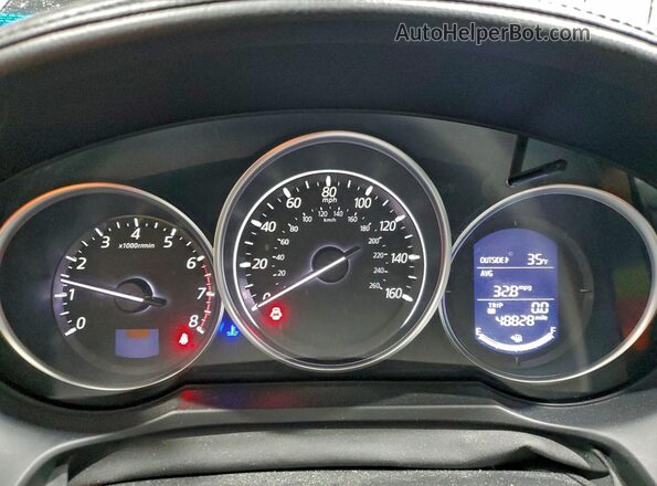 JM1GJ1V5XG1485340 2016 MAZDA 6 Black ხელსაწყოთა პანელის ხედი