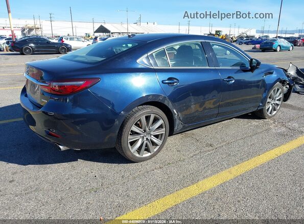 JM1GL1TY4L1519399 2020 MAZDA 6 Синий Задняя правая четверть