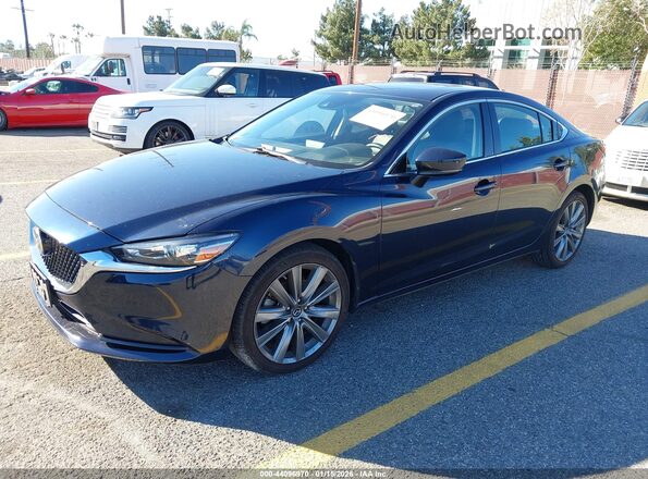 JM1GL1TY4L1519399 2020 MAZDA 6 Синий Передняя левая четверть