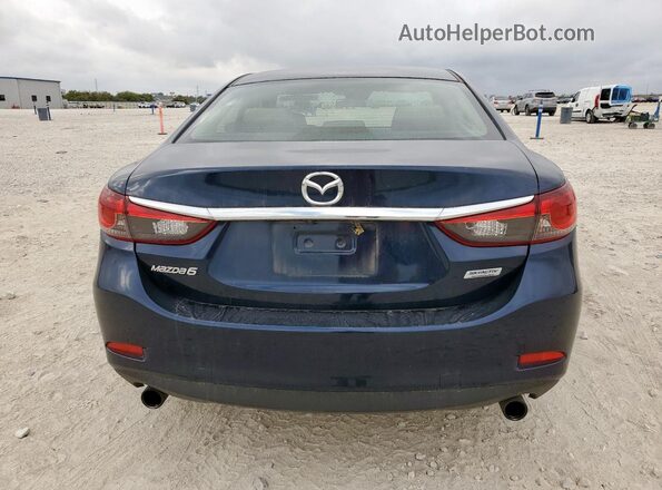 JM1GL1V55H1146495 2017 MAZDA 6 Blue უკანა ხედი