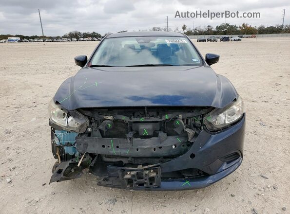 JM1GL1V55H1146495 2017 MAZDA 6 Blue წინა ხედი