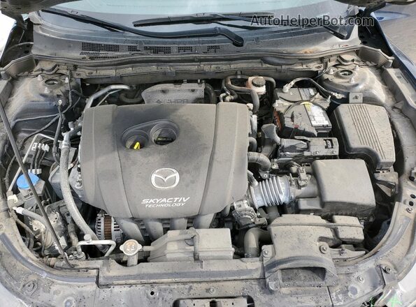 JM1GL1V55H1146495 2017 MAZDA 6 Blue უკანა სალონის ხედი