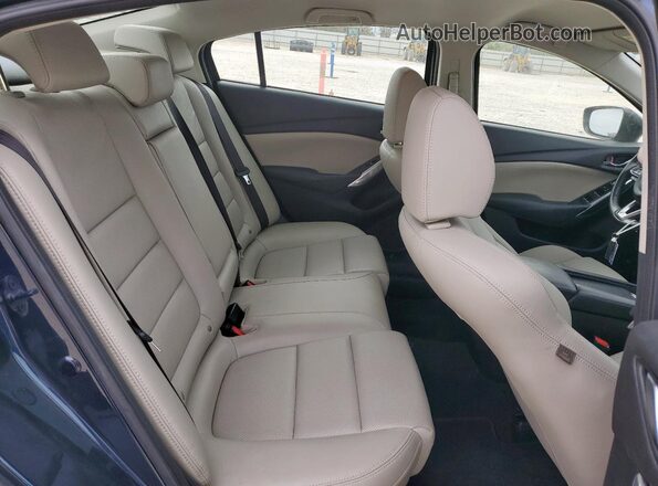 JM1GL1V55H1146495 2017 MAZDA 6 Blue უკანა სავარძლების ხედი