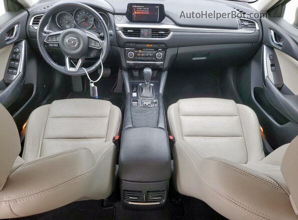 JM1GL1V55H1146495 2017 MAZDA 6 Blue წინა პანელის ხედი