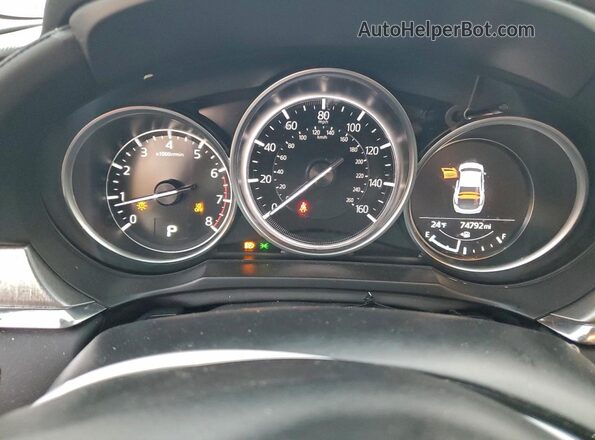 JM1GL1VM7M1619606 2021 MAZDA 6 White Instrument cluster view