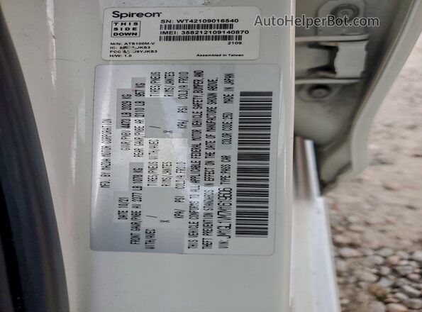 JM1GL1VM7M1619606 2021 MAZDA 6 White Engine compartment view