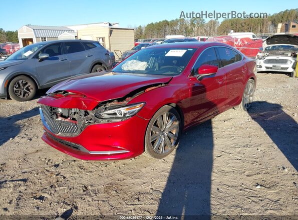 JM1GL1XY2J1320052 2018 MAZDA 6 Красный Передняя левая четверть