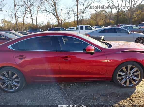 JM1GL1XY2J1320052 2018 MAZDA 6 Красный Вид задней части салона
