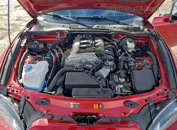JM1NDAB74M0454929 2021 MAZDA MX-5 Red Vista interior trasera