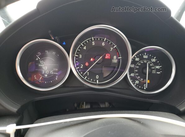 JM1NDAC70N0504919 2022 MAZDA MX-5 White ხელსაწყოთა პანელის ხედი