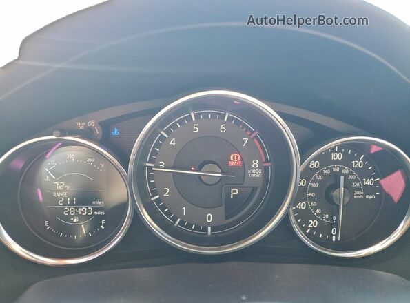 JM1NDAC74G0102825 2016 MAZDA MX-5 White Widok zestawu wskaźników