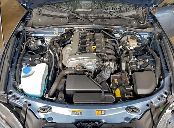 JM1NDAD70H0123705 2017 MAZDA MX-5 Синий Вид задней части салона