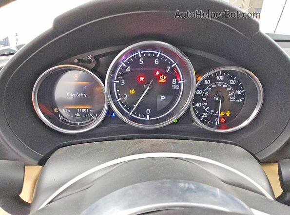 JM1NDAD70R0609433 2024 MAZDA MX-5 White Instrument cluster view