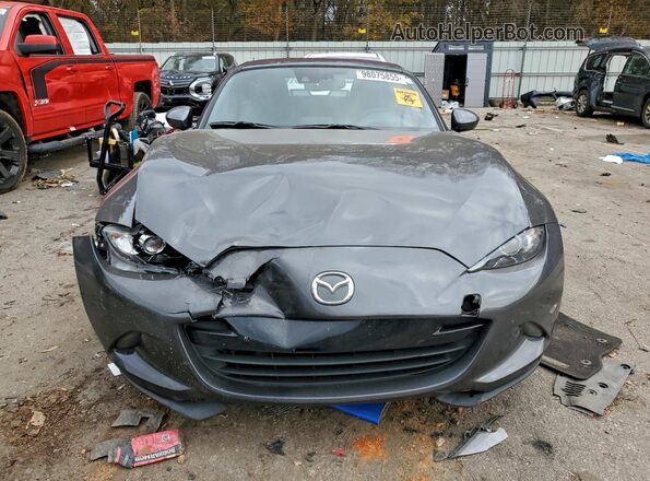 JM1NDAD72J0203268 2018 MAZDA MX-5 Gray Widok z przodu