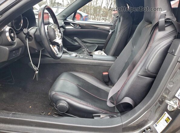JM1NDAD72J0203268 2018 MAZDA MX-5 Gray Widok wnętrza z przodu