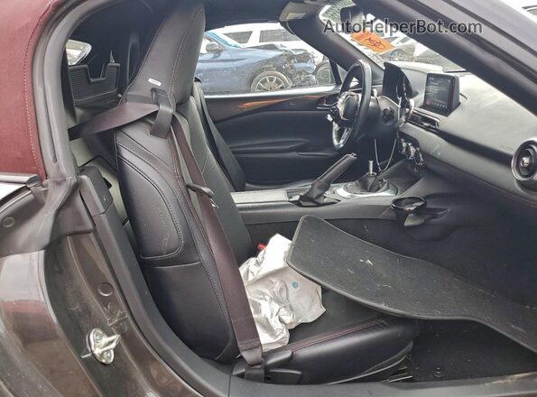 JM1NDAD72J0203268 2018 MAZDA MX-5 Gray Widok tylnych siedzeń