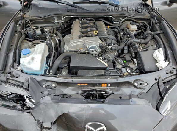 JM1NDAD72J0203268 2018 MAZDA MX-5 Gray Widok wnętrza z tyłu