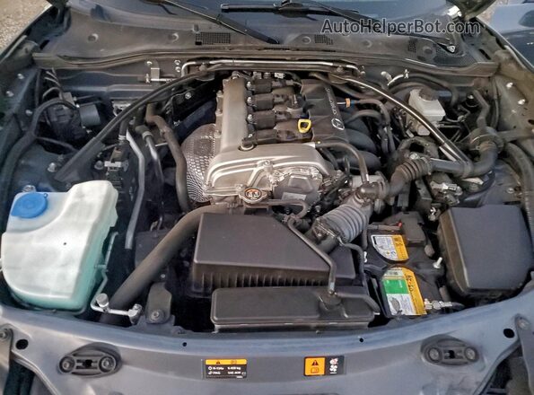 JM1NDAD72L0417549 2020 MAZDA MX-5 Gray Widok wnętrza z tyłu