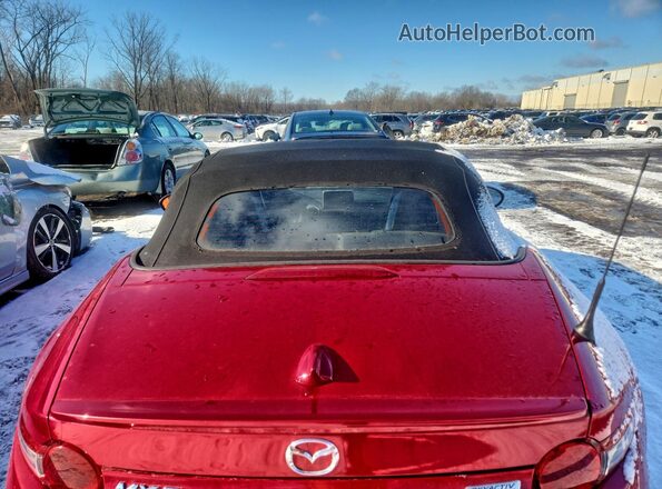 JM1NDAD73G0116665 2016 MAZDA MX-5 Red Rear seats view