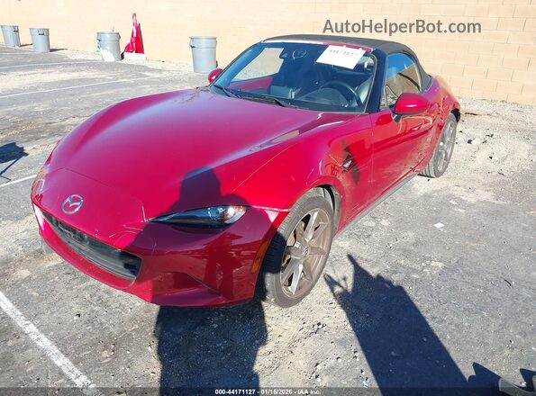 JM1NDAD79G0111602 2016 MAZDA MX-5 MIATA Red წინა მარცხენა ხედი სამი მეოთხედიდან