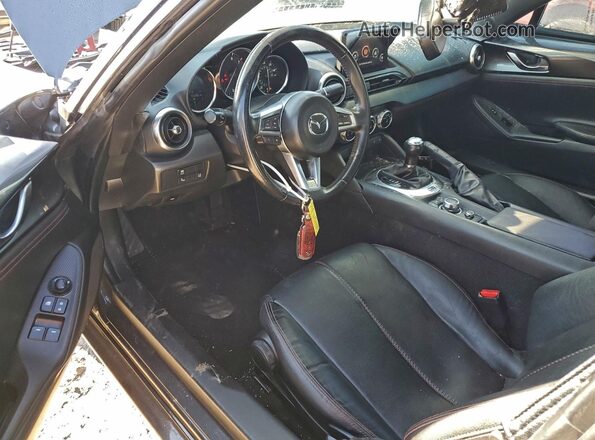 JM1NDAD7XJ0202885 2018 MAZDA MX-5 Gray Widok deski rozdzielczej