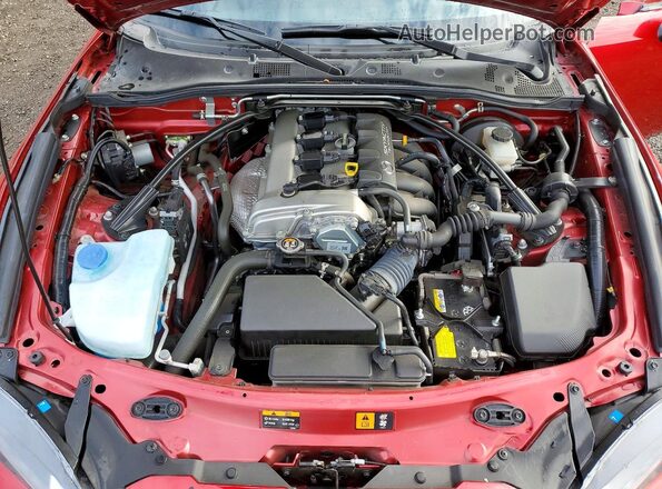 JM1NDAL70H0107070 2017 MAZDA MX-5 Red Սալոնի հետևի տեսք