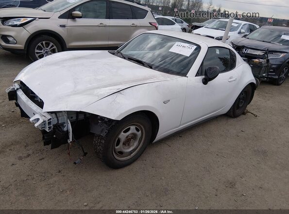 JM1NDAL71K0305390 2019 MAZDA MX-5 MIATA RF White Przód lewy