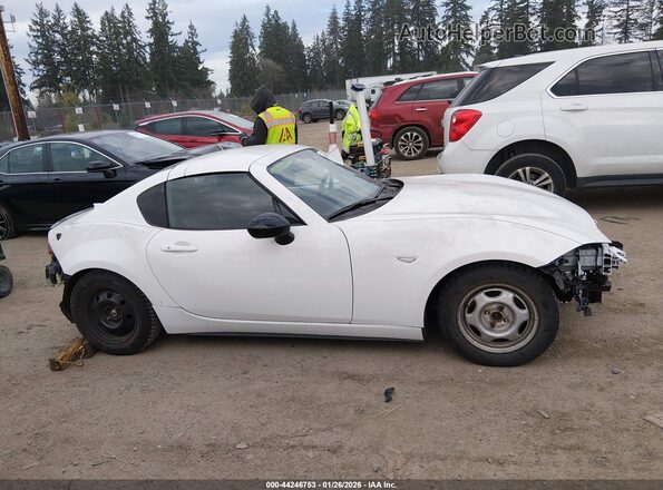 JM1NDAL71K0305390 2019 MAZDA MX-5 MIATA RF White Widok wnętrza z tyłu