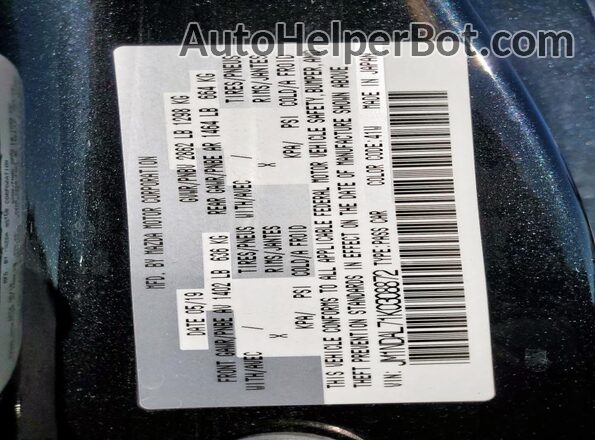 JM1NDAL71K0308872 2019 MAZDA MX-5 Black Вид підкапотного простору