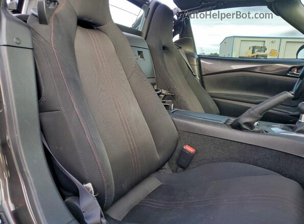 JM1NDAL72H0100685 2017 MAZDA MX-5 Gray უკანა სავარძლების ხედი