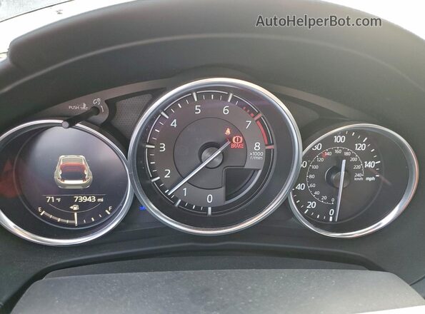 JM1NDAL72H0100685 2017 MAZDA MX-5 Gray ხელსაწყოთა პანელის ხედი