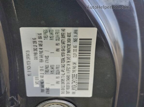 JM1NDAL72H0100685 2017 MAZDA MX-5 Gray VIN კოდის სტიკერის ხედი