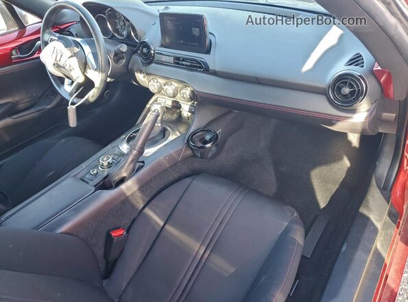 JM1NDAL74K0304850 2019 MAZDA MX-5 Red Առջևի վահանակի տեսք