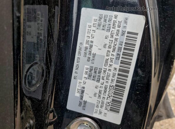 JM1NDAL77H0101539 2017 MAZDA MX-5 Черный Вид подкапотного пространства