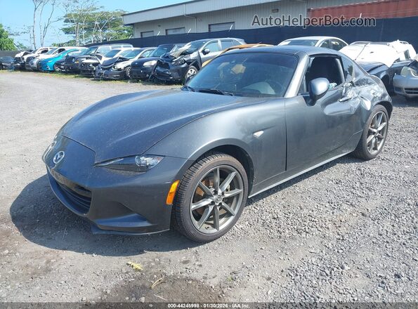 JM1NDAM70J0203849 2018 MAZDA MX-5 MIATA RF Gray Vista tres cuartos delantera izquierda