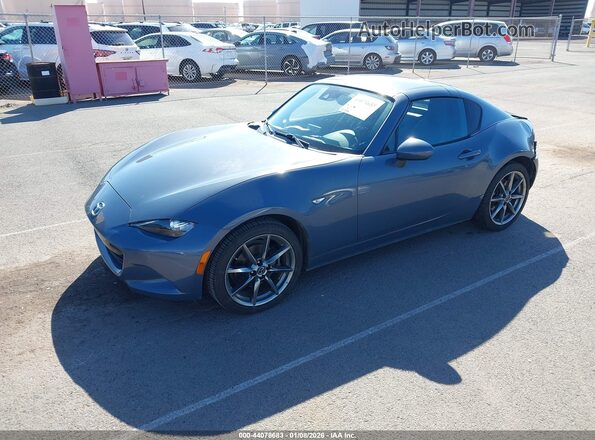 JM1NDAM73L0411355 2020 MAZDA MX-5 MIATA RF Blue წინა მარცხენა ხედი სამი მეოთხედიდან