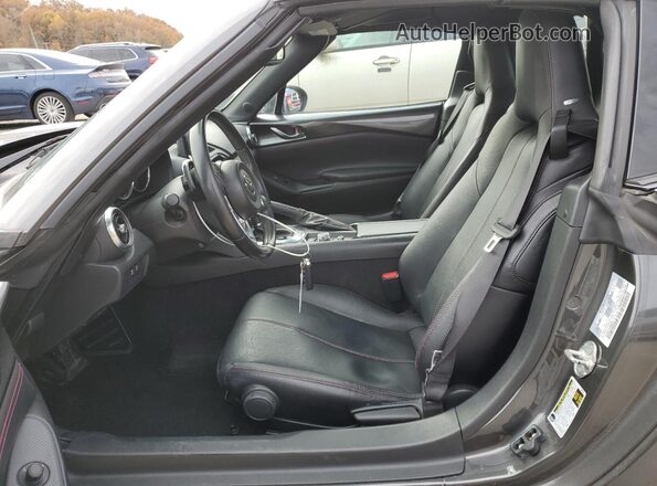 JM1NDAM77K0300256 2019 MAZDA MX-5 Charcoal Front interior view