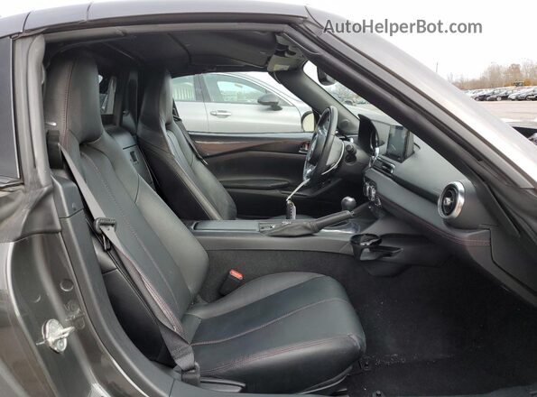 JM1NDAM77K0300256 2019 MAZDA MX-5 Charcoal Rear seats view