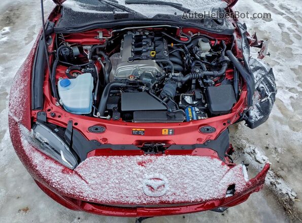 JM1NDAM77K0311824 2019 MAZDA MX-5 Red უკანა სალონის ხედი